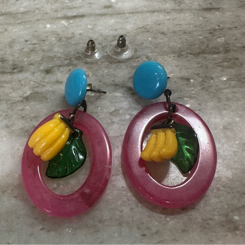 Vintage Banana earrings.